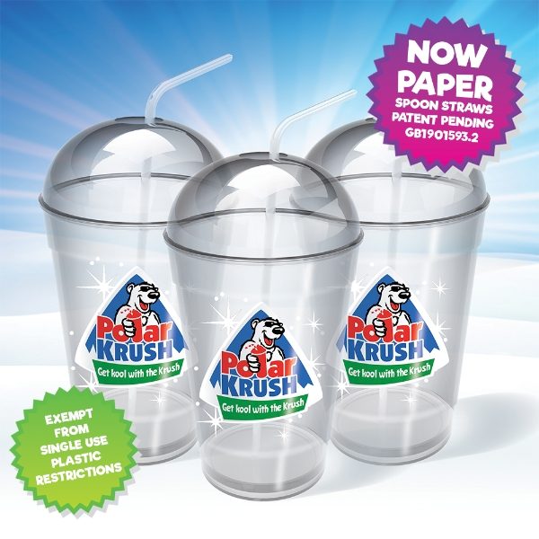 455ml MAXI cups-lids-paper spoonstraws